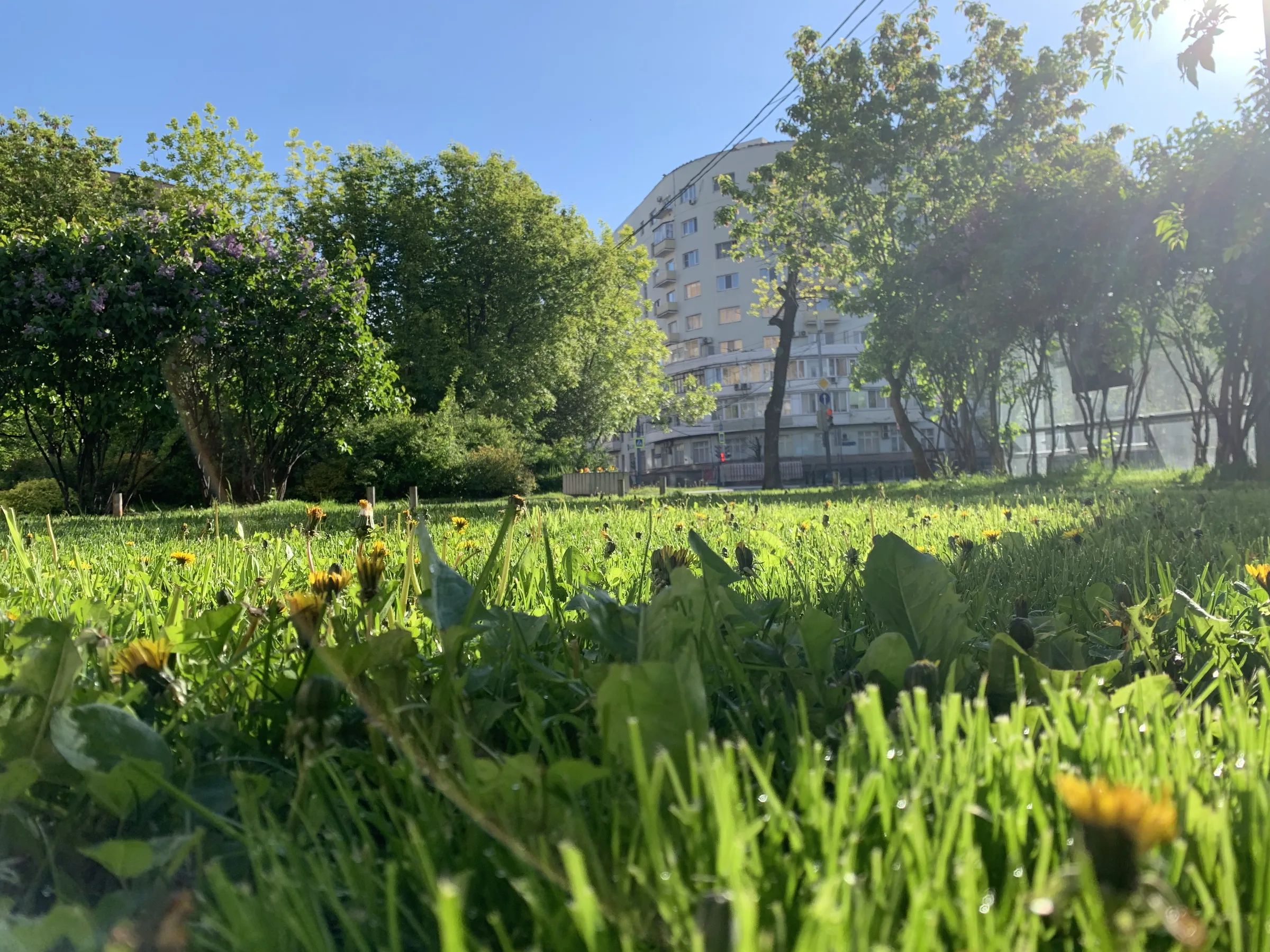 Moscow riverfront panorama on a clear spring morning. Photo: Vlad Lario.
